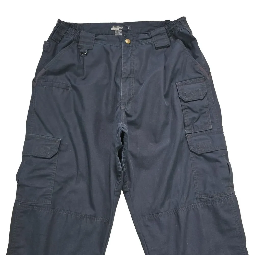5.11 Tactical Pants Mens 36X34 Blue Straight Fit Canvas Outdoor Workwear